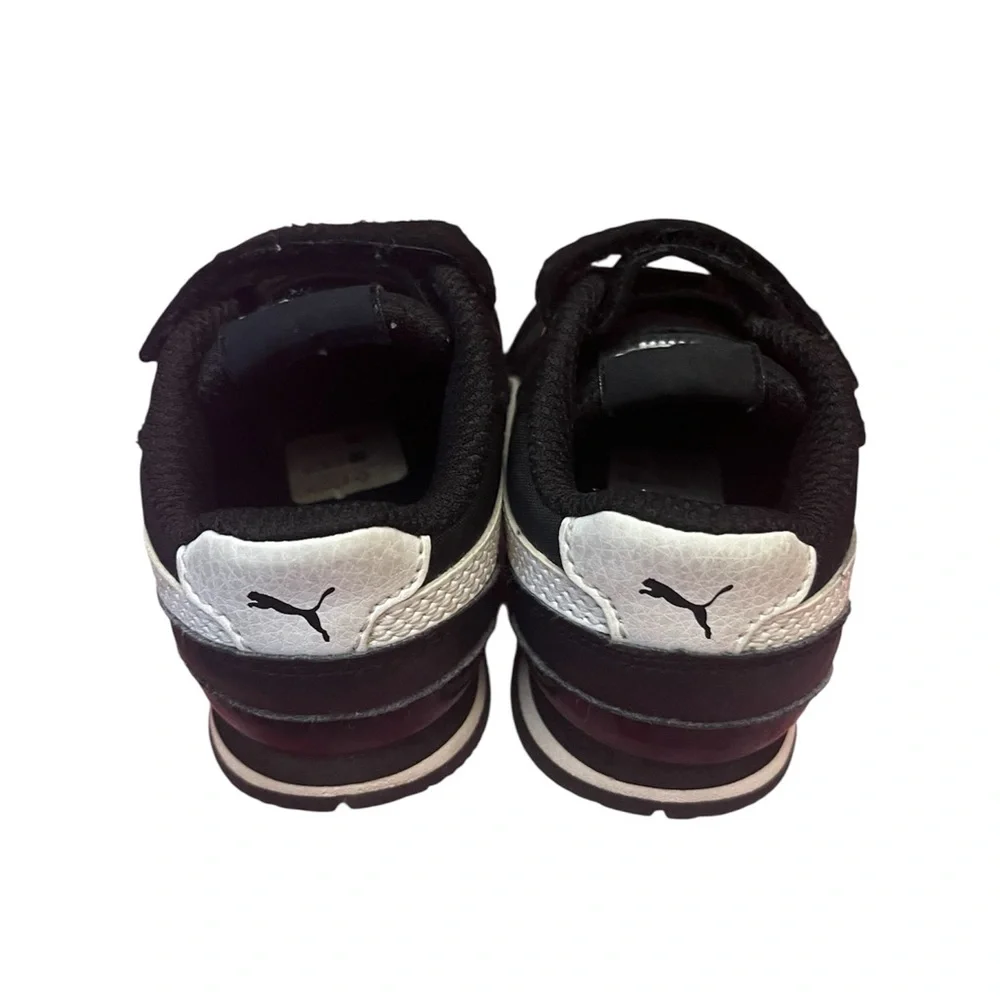 Puma Kids Black Sneakers with Velcro